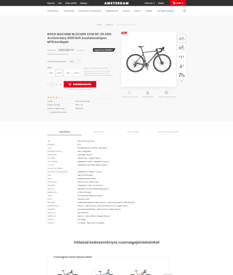 Amsterdam termékoldal