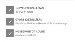 Termék oldali értékajánlat modul