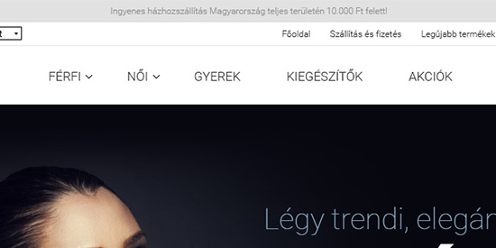 Hirdetési pozíció a fejléc fölött