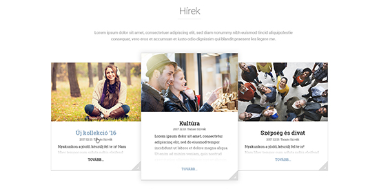 Egyedi blog megjelenés